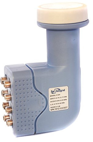 LNB Octo SatIntegral T-808 - Satellit LNC 8 (40 mm) - Acht Ausgänge, Ku Band, Full HD, 4 K, 3D Ready, 0.3dB