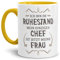 Tassendruck Geschenk-Tasse Zum Ruhestand mit Lustigem Spruch:Mein einziger Chef ist Jetzt Meine Frau/Rente/Rentner/Pension/Abschieds-Geschenk/Innen & Henkel Gelb