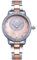 Alienwork Montre Femme Argent Bracelet en Métal Acier Or Rose Doree Strass Paillettes élégant