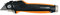 Fiskars Coltello per cartongesso, Lunghezza 18,5 cm, Acciaio inox/Plastica, Nero/Arancione, CarbonMax, 1027226