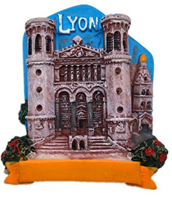 Lyon Frankreich Kühlschrankmagnet 3D Harz Handgemachtes Handwerk Touristische Reise Stadt Souvenir Sammlung Brief Kühlschrank Aufkleber