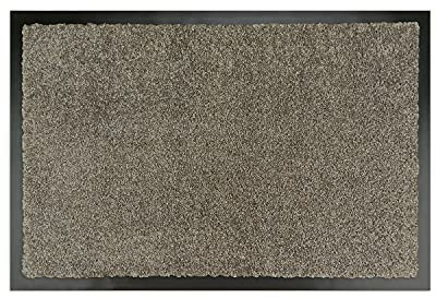 WohnDirect Premium Fußmatte Taupe 78x150 cm für Innen und Außen - Schmutzfangmatte mit sehr guter Schmutzaufnahme - rutschfest & waschbar - Küchenteppich, Teppich Läufer, Küchenläufer, Eingangsmatte