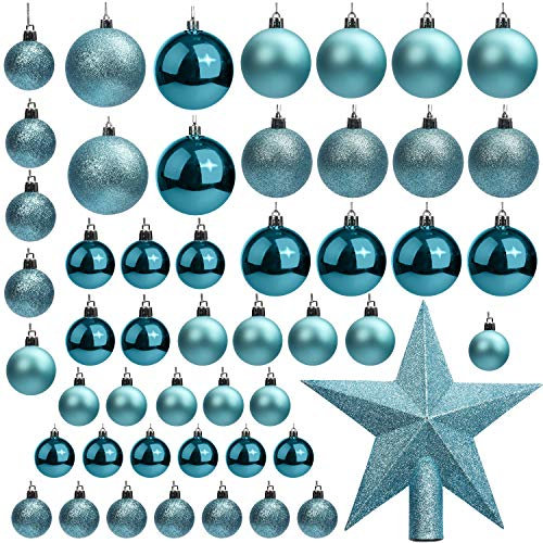 Weihnachtskugeln (Blau) aus Kunststoff