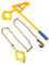 Heavy Duty Chain Strainer, Farm Agriculture Pasture Fence Chain Wire Tensioner Strainer, Fencing Repair Wire Pulling Tool with 1.2m Chain, Robust Carbon Steel Chain Tensioning Tool Kit