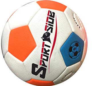 SPORTSIDE - Wasserdichter Ball - Strandspiel - Beach Soccer - Fußball - Strandball - 046689 - Orange - Kunststoff - 22 cm - Sportartikel