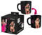 Tasse à café, mug sexy thermo-réactif déshabilleur femme cheveux longs chatains, en céramique, 25 cl