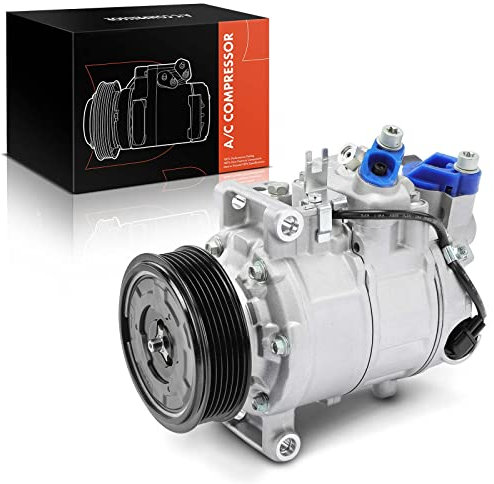 Frankberg Klimaanlagen Kompressor Klimakompressor mit Kupplung Kompatibel mit A4 8E2 8EC 8H7 8HE 8E5 8ED A6 4F2 4FH 4F5 A8 4E2 Q5 8RB Replace# 8E0260805BA, inkl. Öl vorbereift