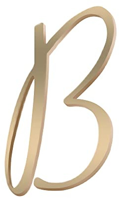 TentHome 3D Hausnummer Messing Buchstabe Selbstklebende A-Z Kennzeichnung Türnummer Adressnummer DIY Dekoration für Briefkasten Schilder Tür Gartentor Geschäft Gold (B)