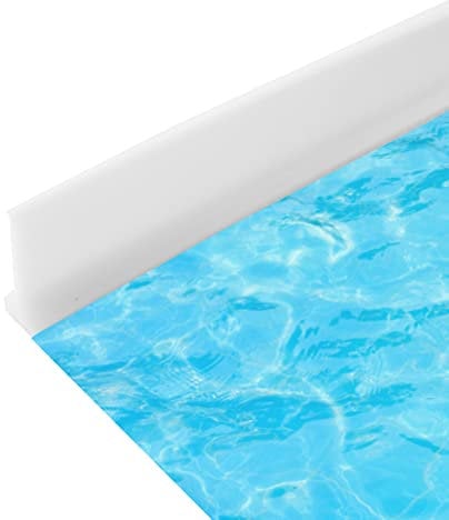 Barrera de Agua de Silicona, 39inch/1M Barrera de Ducha, Ducha Presa de Puerta Plegable,Umbral de Ducha Tira de Retención de Impermeable Autoadhesiva, Barrera de Ducha para Separación Húmeda y Seca