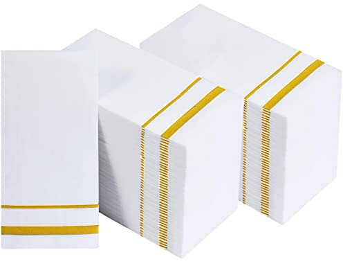 DADAWU Asciugamani usa e getta, tovaglioli di carta da bagno, asciugamani per ospiti in cucina, feste, matrimoni, anniversari, cene o eventi (100 pezzi)