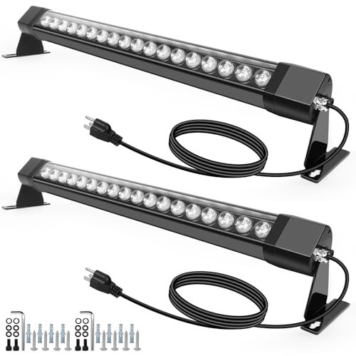 LED Wall Washer Lights 2 Pack,120V 18W 5000-6000K Daylight White Indoor Outdoor Wall Washer Light Bar, IP66 Waterproof 2Ft Led Linear Wall Washer Light Strip for Yard,Garden,Backyards,Art ,Wall