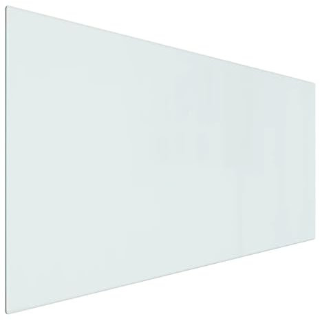 vidaXL Placa Resistente al Fuego contra Incendios Panel Protección contra Chispas Suelo Tablero Base de Vidrio para Chimenea Rectangular 100x50 cm