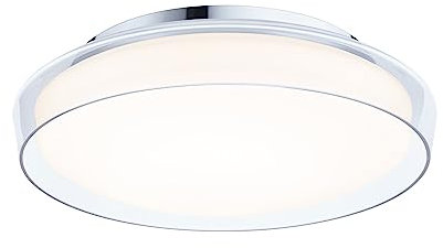 Paulmann 71075 LED Deckenleuchte Selection Bathroom Luena IP44 3000K 860lm 230V 16,5W Glas, Chrom Badleuchte