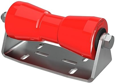 SUPROD Polyurethan Kielrolle mit Halter B Sliprolle Bootstrailer Sliphilfe verzinkt