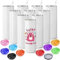 TESIN 10 Pack Sublimation Tumblers Blank with Colorful Lids 20 OZ Straight Skinny Tumbler with Straw, Stainless Steel Double Wall Insulated Tumbler for Tumbler Press Machine