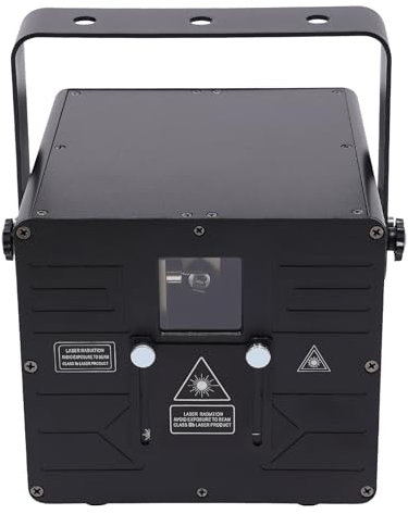Luce da discoteca, luce del proiettore, luce laser RGB a colori DJ, controllata dalla musica, da discoteca, per feste di discoteca, karaoke, club, Natale