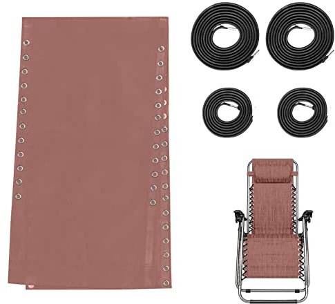 Genérico Tela de Repuesto para Silla Sling | Tela Antigravedad para Tumbona | Tela de Repuesto Tumbona con 4 Goma Recambio Tumbona | Kit Repuestos Tumbona