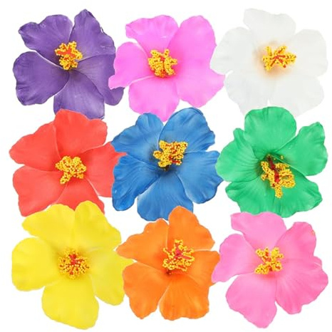 9pcs Fiore per Capelli Fermagli per Capelli Fiori Mollette per Capelli Fiore Accessori Capelli Orchidea Hawaiana