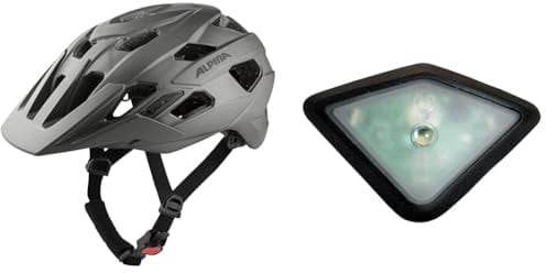 ALPINA ANZANA - Optimal Anpassbarer, Leichter & Sicherer Fahrradhelm & Plug-IN-Light - LED Fahrradhelmlicht, Passend für: ALPINA ANZANA & FEDAIA, transparent, One Size.