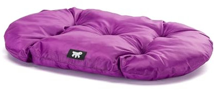 Ferplast Hundebett, Hundekissen für mittelgroße Hunde, kratzfester Stoff, maschinenwaschbar bei 30°, wasserdichte Hundematte, 65 x 42 x 3 cm. Viola