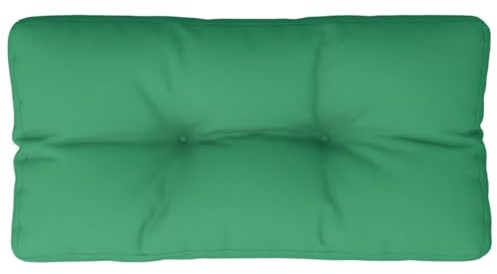 vidaXL Palettenkissen, Palettenpolster für Europaletten, Palettensofa Kissen Indoor Outdoor, Palettenauflage Rückenkissen, Grün Stoff
