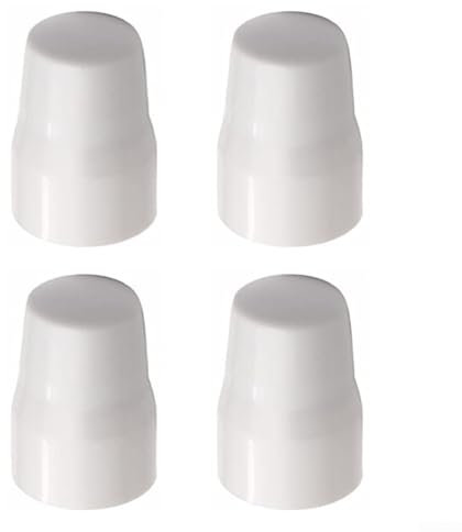 Radiator Valve Cap, ABS Plastic Radiator Valve Cap Easy Push-Fit Replacement Heater Central Home Cover Valve, White(4pcs)