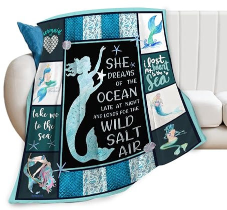 Coperta a forma di coda di sirena, morbida coperta in pile di flanella, regalo per donne, ragazze, amanti adulti, ragazzi, roba in peluche per divano, letto, camera da letto, decorazione per camera da