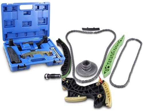ATEC Germany Steuerkettensatz mit Zahnrad & ENVA Motor Einstellwerkzeug Kompatibel mit MERCEDES-BENZ C-Klasse (W204, C204, S204), E-Klasse (W212), Cabriolet (A207), Coupe (C207), T-Model (S212), SLK