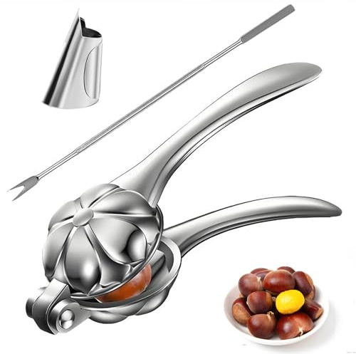 Chestnut Opener Machine Stainless Steel Quick Clip Walnut Pliers Chestnut Sheath Cutter Nut Cracker Sheller Kitchen Tool