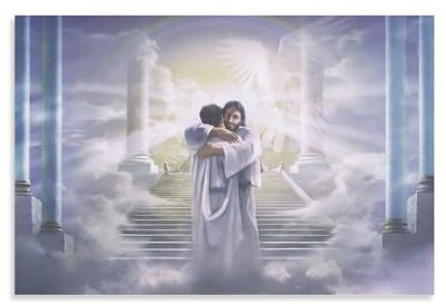 Künstler-Poster Greg_Olsen Welcome Home auf Leinwand, Wandkunst, Poster, dekorativ, moderner Druck, Bild, Kunstwerke, Poster, 20 x 30 cm