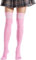 KOMUNJ Chaussettes hautes extra longues pour femme - Chaudes - Chaussettes longues - Blanches, Rose, 60