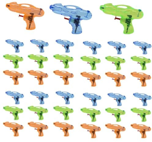 AMATOYS Pack de 36 Mini Pistolas De Agua para Niños - Juguete Divertido De Verano - Ideal para Playa, Piscina Y Jardín - Fáciles De Usar - Cumpleaños
