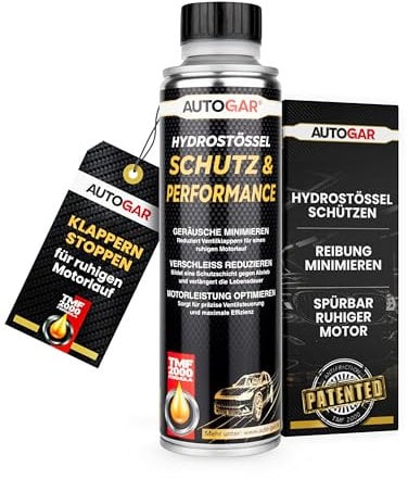 AUTOGAR® Hydrostößel Schutz & Performance Öl-Additiv 250ml - Gegen Klackern & unruhigen Motorlauf - Reduziert Stößelgeräusche & Verschleiß - Für alle Motoröle & Turbomotoren