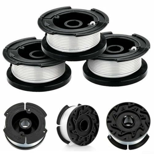 Lot de 3 bobines et fil pour tondeuse Black & Decker GLC3630L GLC3630L20 GLC120 GLC13 GLC14 avec longue durée de vie