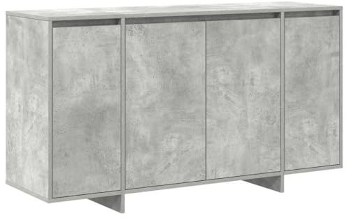 vidaXL Sideboard Beton Grau 135 x 41 x 75 cm Holzwerkstoff