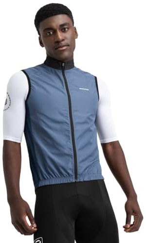 SIROKO - Winddichte Fahrradweste V1 Lavaredo - M - Blau