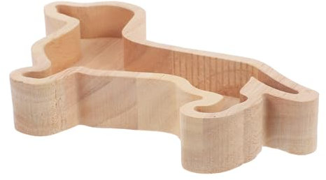 VALICLUD Bandeja de Madera Forma de Perro Salchicha para Snacks de Navidad Plato Decorativo para Frutas Secas y Aperitivos para Fiestas Familiares