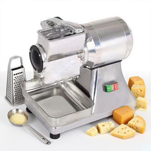 Dfdieratve Grattugia Elettrica Professionale per Formaggio, Grattugia Formaggio in Acciaio Inox 550W - 40 kg/Ora Tritatutto Elettrico Ideale per Formaggi, Cioccolato, Pane