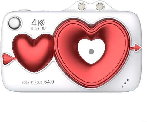 Appareil photo numérique, XJ700 Webcam WiFi 4K 64 MP 2,8 pouces, enregistreur Vlog rétro avec objectif grand angle pour photographie et enregistrement vidéo (blanc)