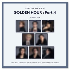 ATZ ATEEZ GOLDEN HOUR: Part.4 [Digipack Ver.] 13. Mini-Album (WOOYOUNG Ver.)