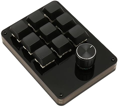 Semme Tastiera Meccanica Macro a 9 Tasti con Interruttori Blu Sostituibili a Caldo e Design con Separazione dei Cavi per un Utilizzo Desktop Organizzato