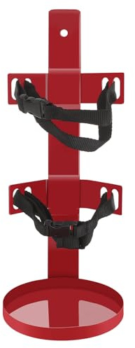 POPETPOP Staffa Estintore per Estintore 13a 6kg in Ferro e Poliestere, Facile da Installare Superficie Lucidata, Supporto Resistente per Fissaggio Sicuro
