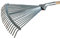 AKRD Laubrechen Zinken Metal Laubharke Rechen Rasenrechen Harke 30-47 cm 22 Zinken