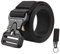 KingMoore Men's Tactical Belt Heavy Duty Webbing Belt Adjustable Military Style Nylon Belts with Metal Buckle