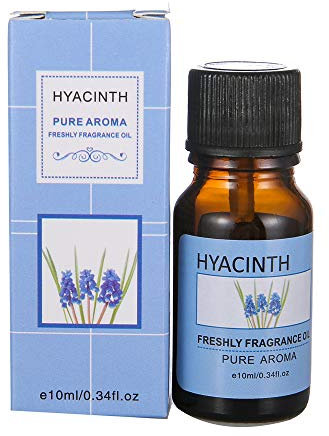 Fulltime 10 ml Huiles essentielles guide d'aromathérapie Huiles d'aromathérapie naturelles pures Parfum Arôme Fleur pour aromathérapie & diffuseur (jacinthe)