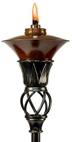 TIKI Brand 1118039 Catalina - Antorcha Tiki de cobre cepillado de metal de 63 pulgadas, 63.00
