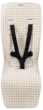 JYOKO KIDS Colchoneta silla de paseo compatible con Joolz y Baby Jogger City Mini, City mini GT2, City Mini Zip, City Mini Tour Y Joolz. Elaborado en 100% Algodón (Picnic Vichy)