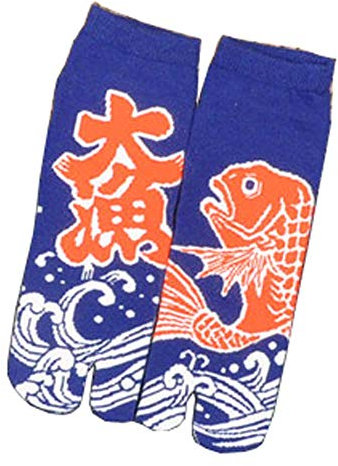 Fancy Pumpkin Kimono-Sandale im japanischen Stil mit geteilten Zehensocken Ninja Geta-Socken Geisha-Socken für Männer, E-23