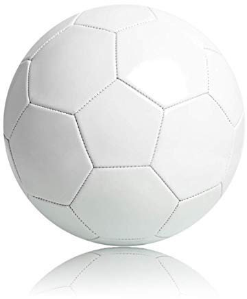 Unbedruckter Fußballball, unbedruckt, Größe 5, für Unterschriften, Promos, Unterschriften, Fernsehen, Projekte, Kunst und mehr
