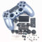HUAYUWA - Carcasa de plástico para mando de juego con botones de repuesto para Playstation 4 Slim 4.0 JDM-040 (versión v1), color azul titanio